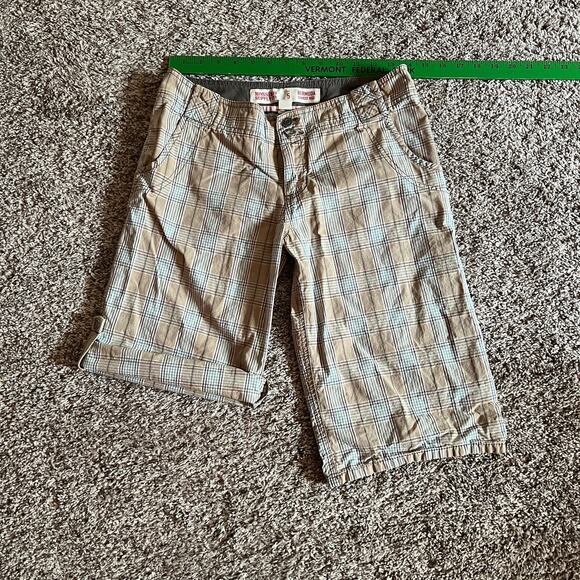 Y2K Plaid Bermuda Shorts Mossimo Size 5 Low Rise Surfcore Skater Preppy Island - Picture 3 of 6